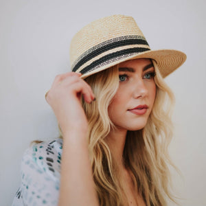 Charcoal Patterned Sun Hat