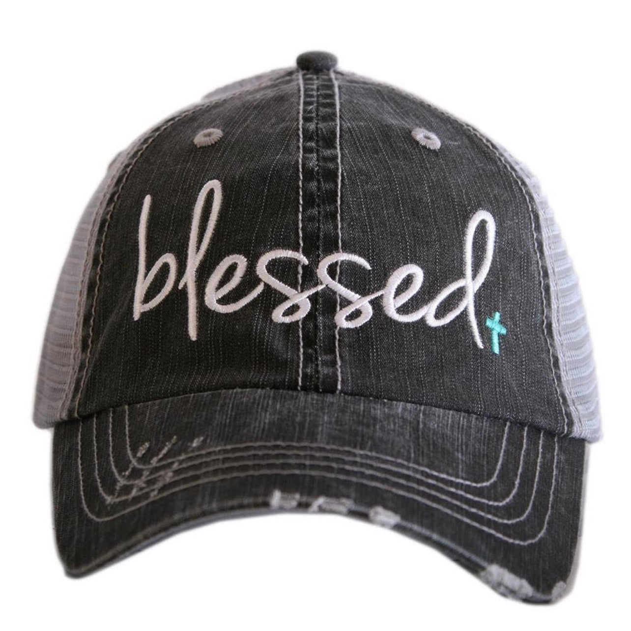 Blessed Cross Embroidered Hat