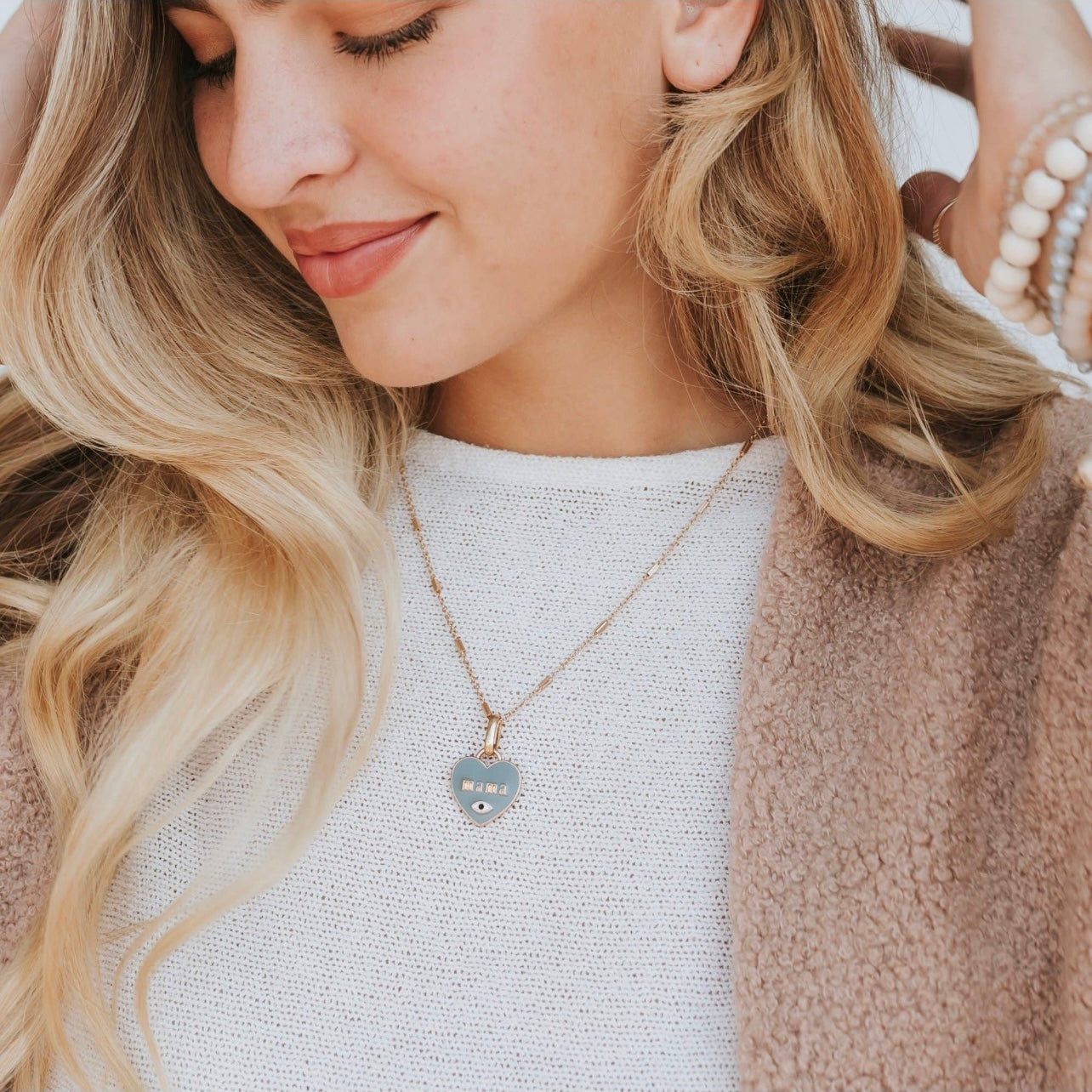 Mama’s Eye Charm Necklace