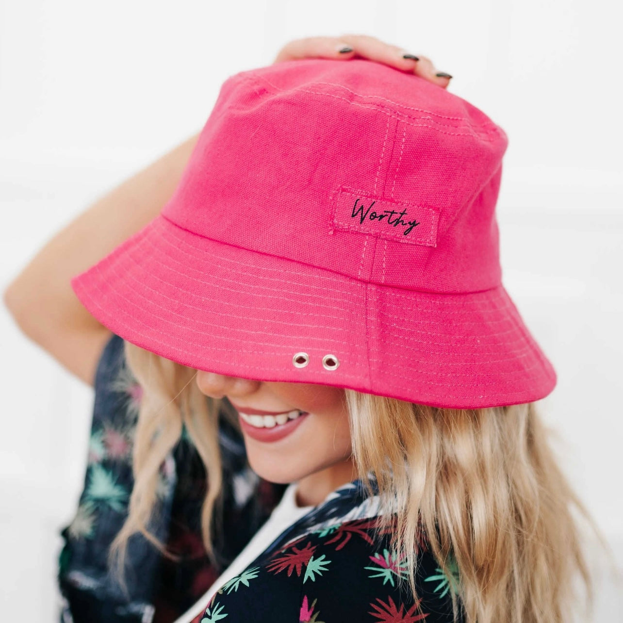 Pink Worthy Bucket Hat