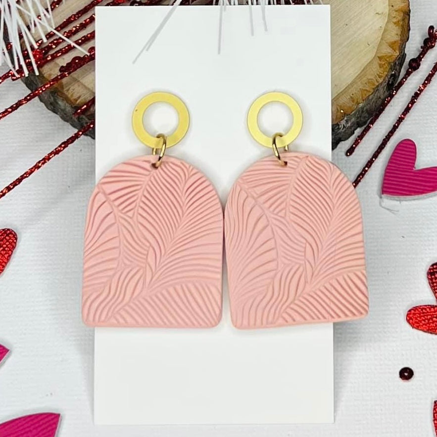 Brandi Polymer Clay Blush Earrings