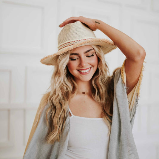 Frayed Fedora Sun Hat
