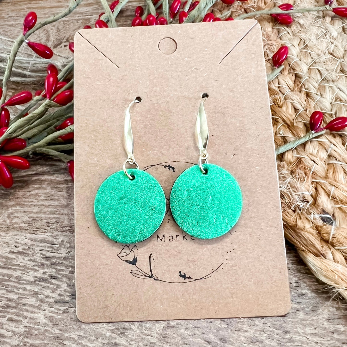 Emerald Metallic Shimmer Rounds