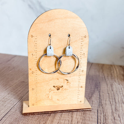 Twisted Moonlight Spark Hoops
