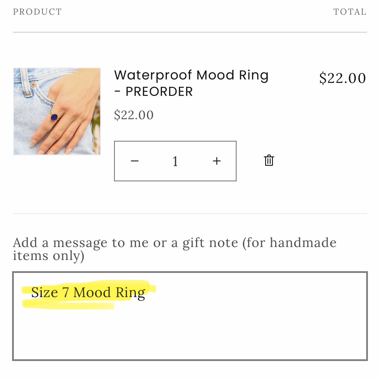 Waterproof Mood Ring - PREORDER