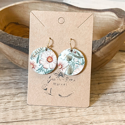 Sage Garden Round Earrings