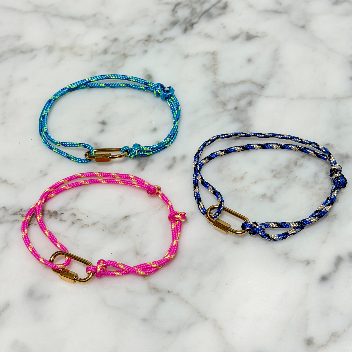 Waterproof Coastal Rope Charm Bracelets - Charms Sold Separately