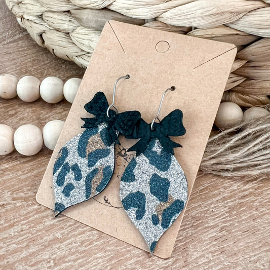 Shimmer Animal Print Ornament Drops