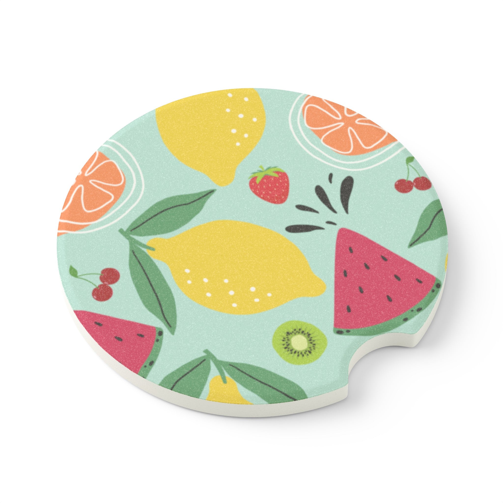 Fruity Summer Soapstone Car Coaster 30DC