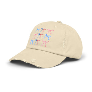 American Ribbon Unisex Distressed Cap 30DC