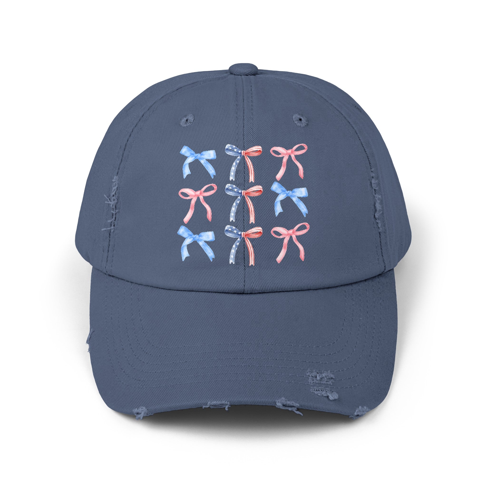 American Ribbon Unisex Distressed Cap 30DC