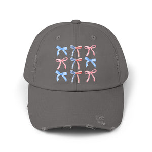 American Ribbon Unisex Distressed Cap 30DC