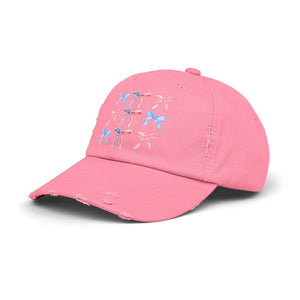 American Ribbon Unisex Distressed Cap 30DC