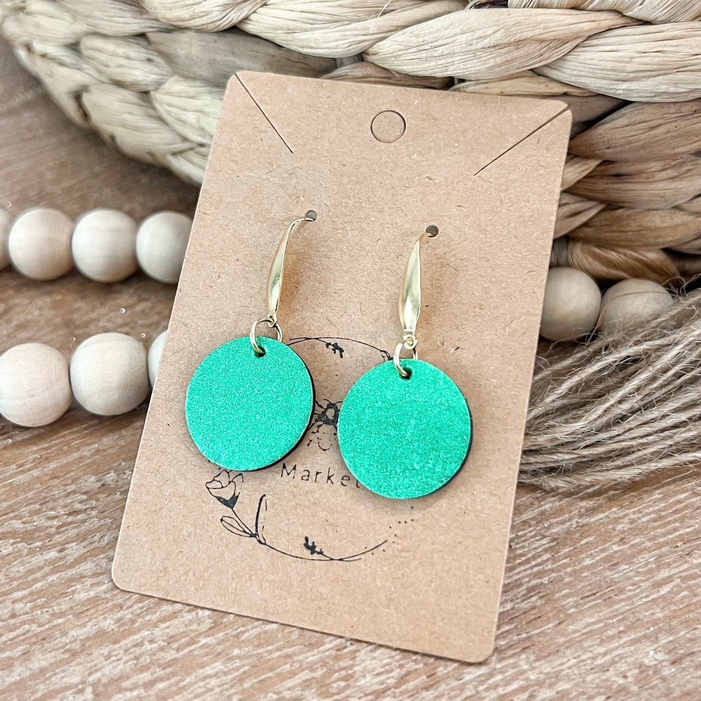 Emerald Metallic Shimmer Rounds