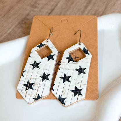 Star Diamond Fringe Earrings