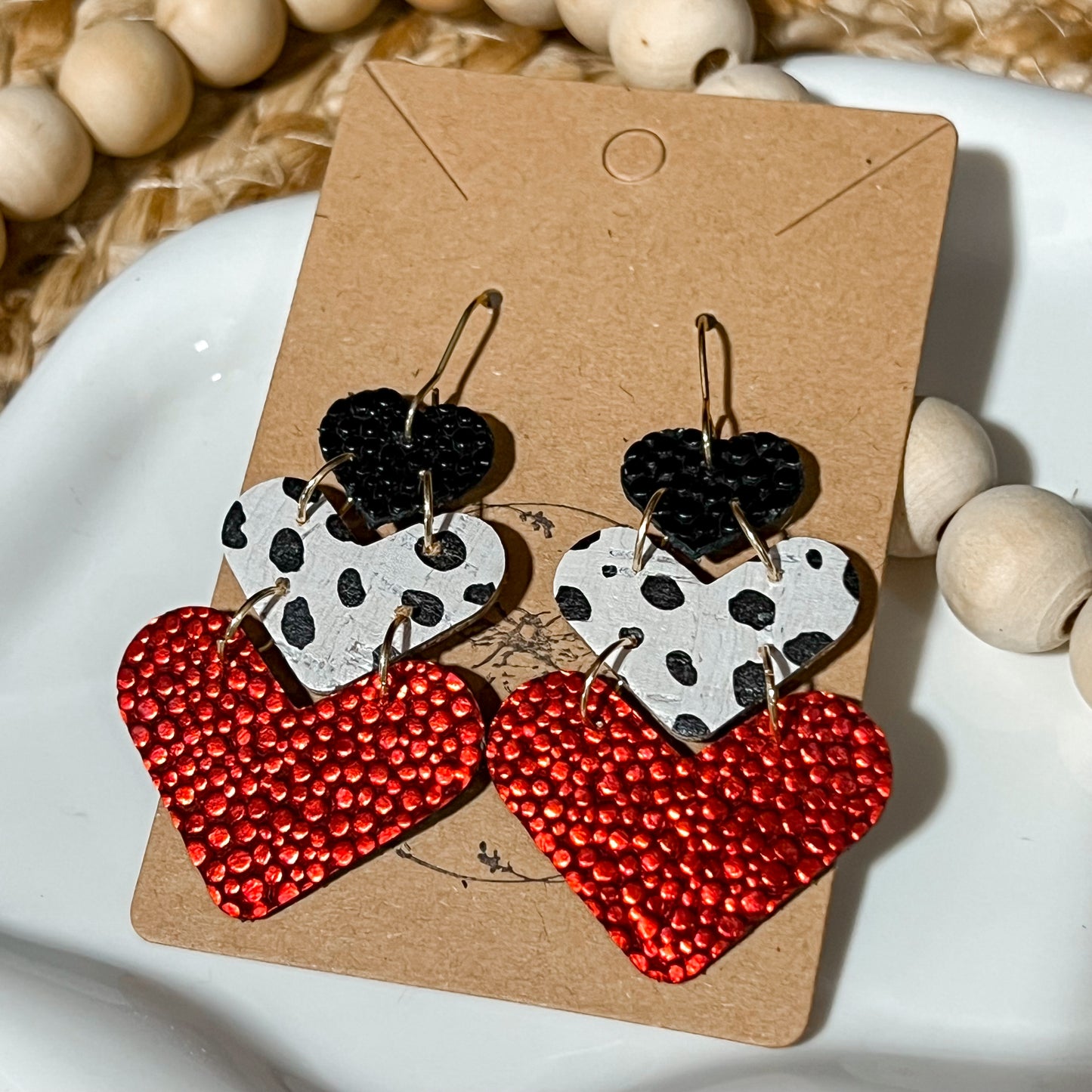 All the Love Heart Drop Earrings