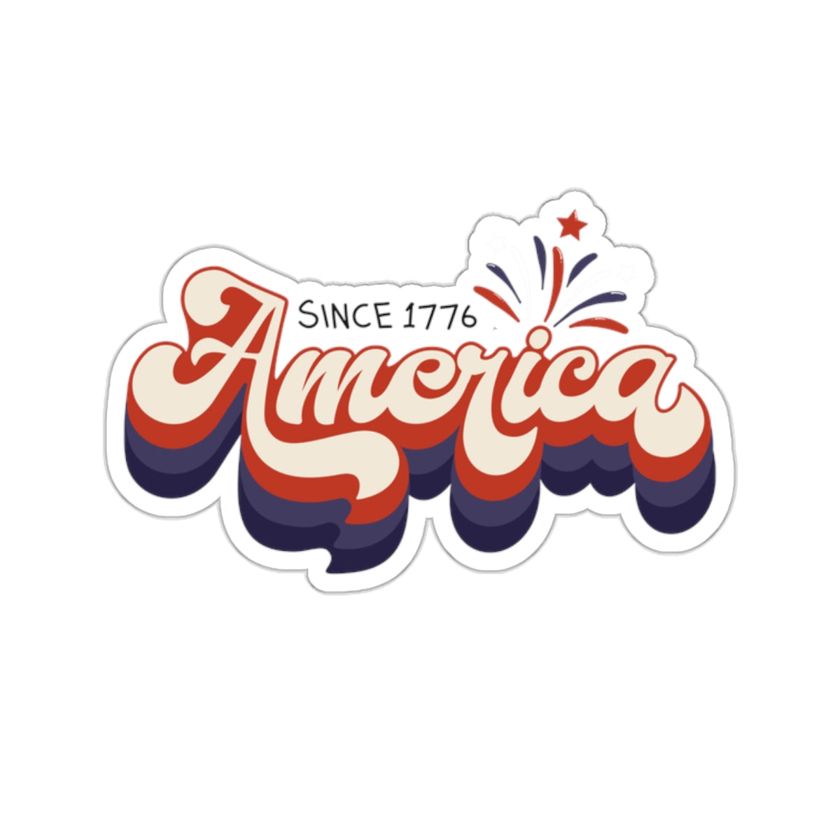 America Since 1776 Kiss-Cut Stickers 30DC