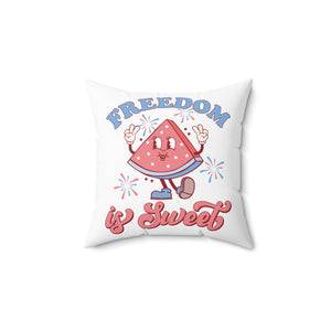 Freedom is Sweet Square Pillow 30DC