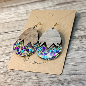 Confetti Cracked Easter Egg Earrings