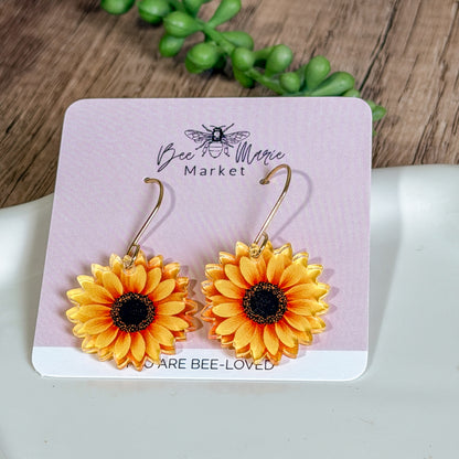 Golden Sunflower Bloom Drops