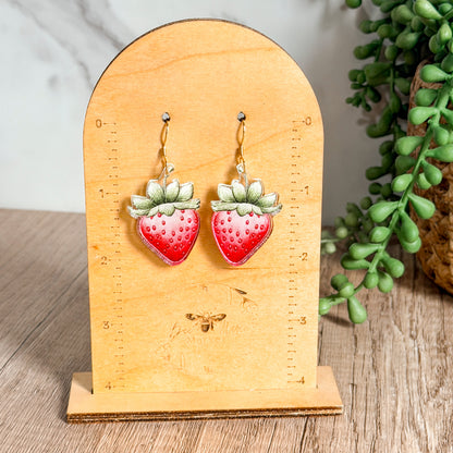 Strawberry Acrylic Earrings