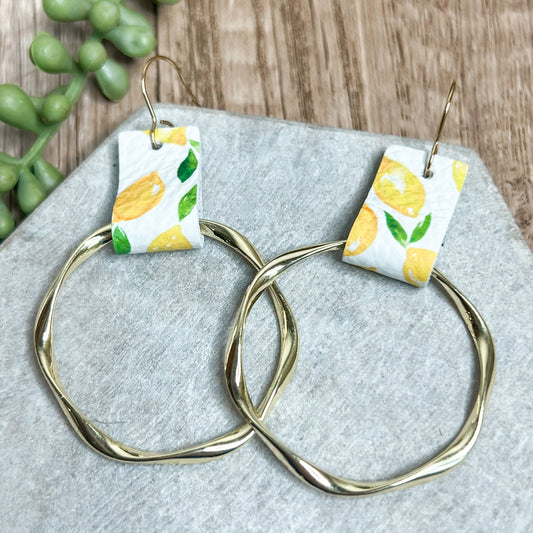 Lemon Twist Hoops