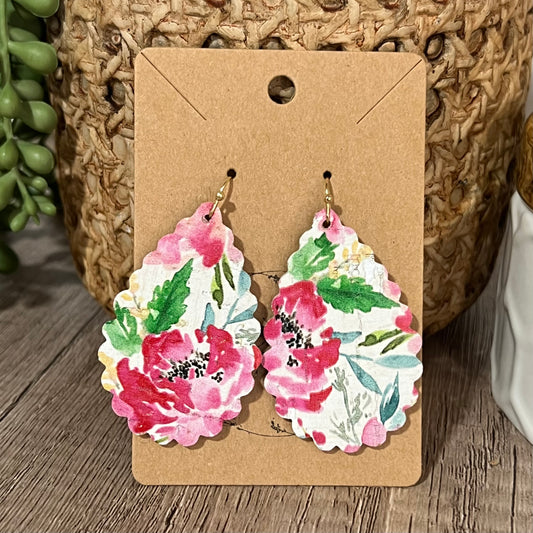 Caitlin Ruffle Teardrop Earring