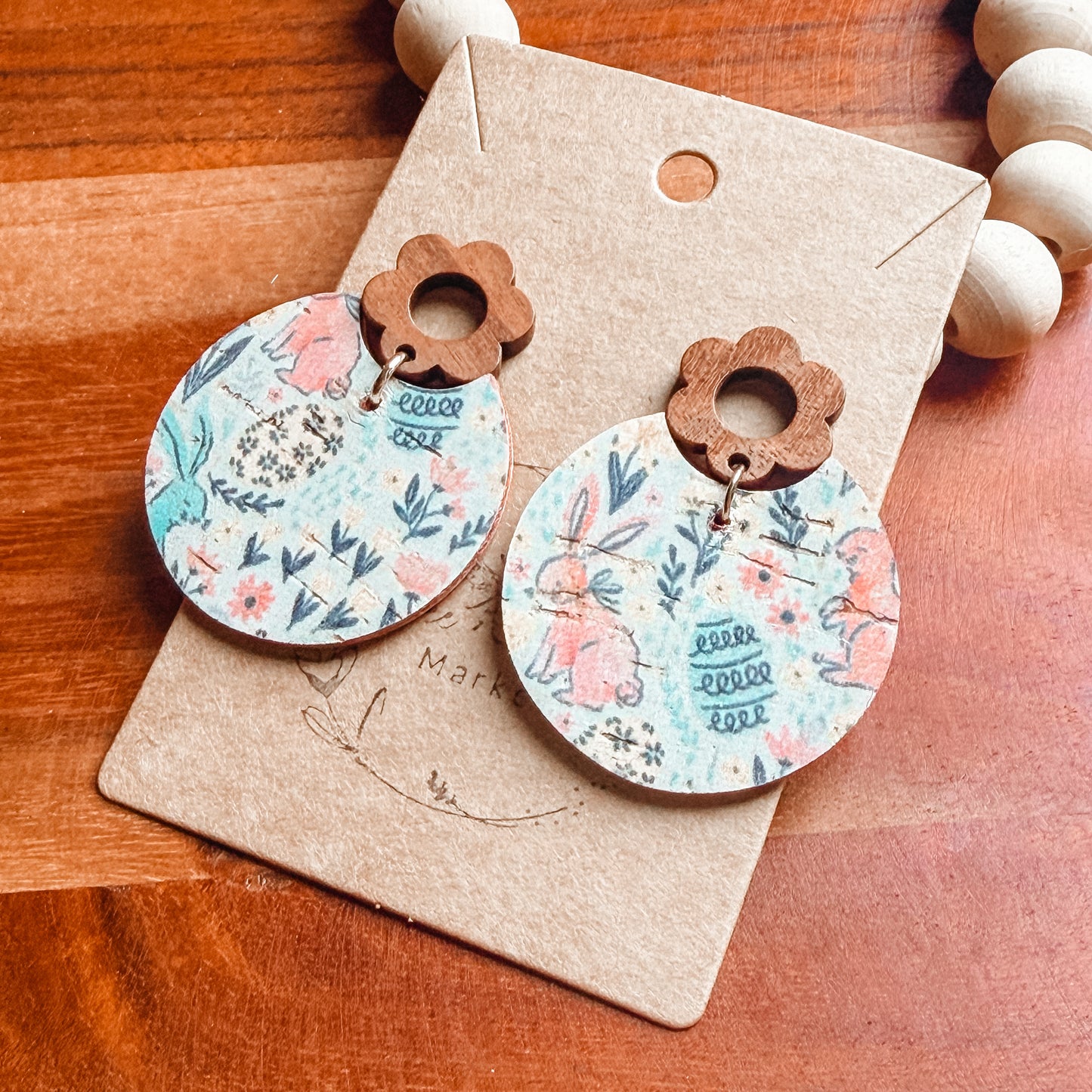 Spring Meadow Bunny Dangle Earrings