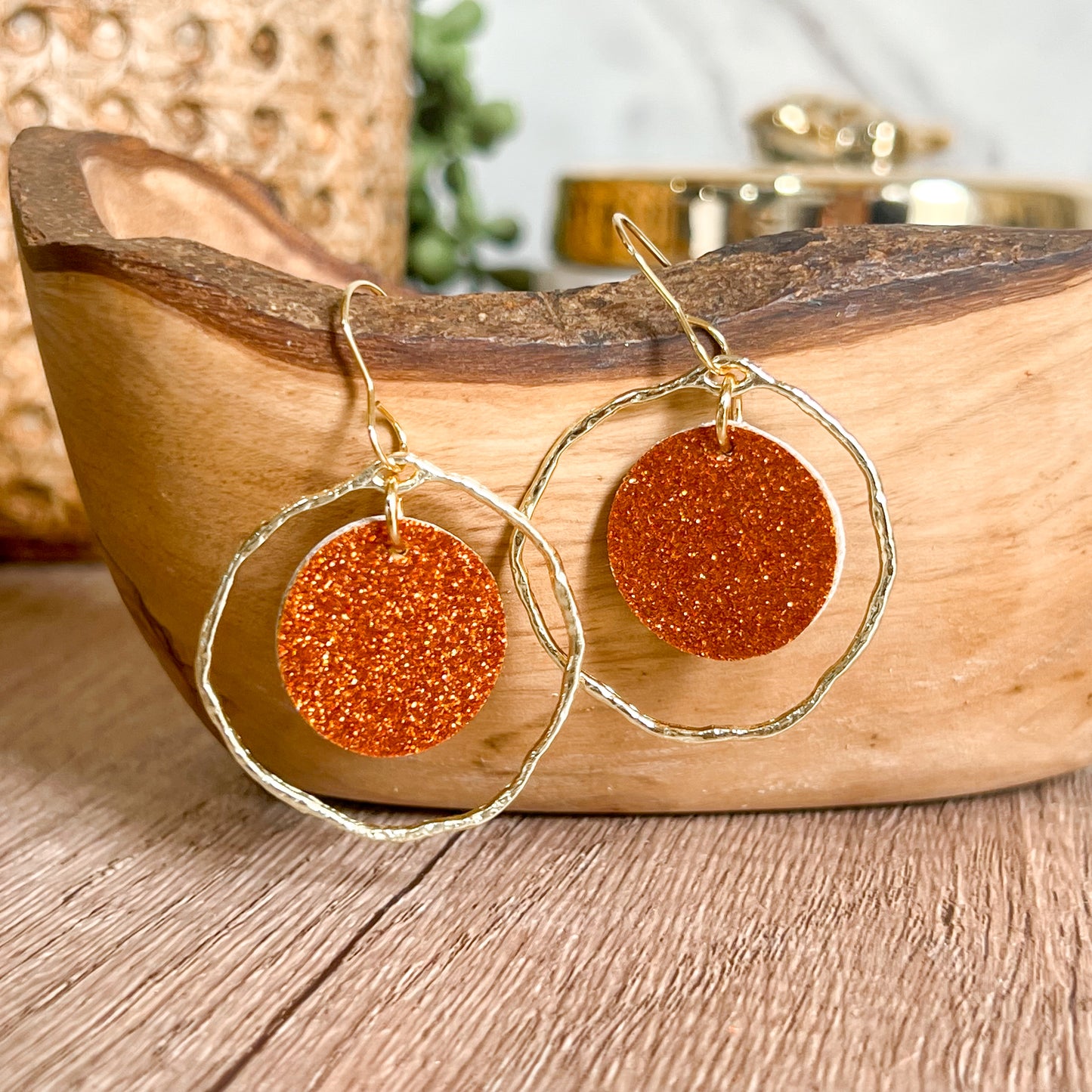 Golden Glimmer Hoop Drops