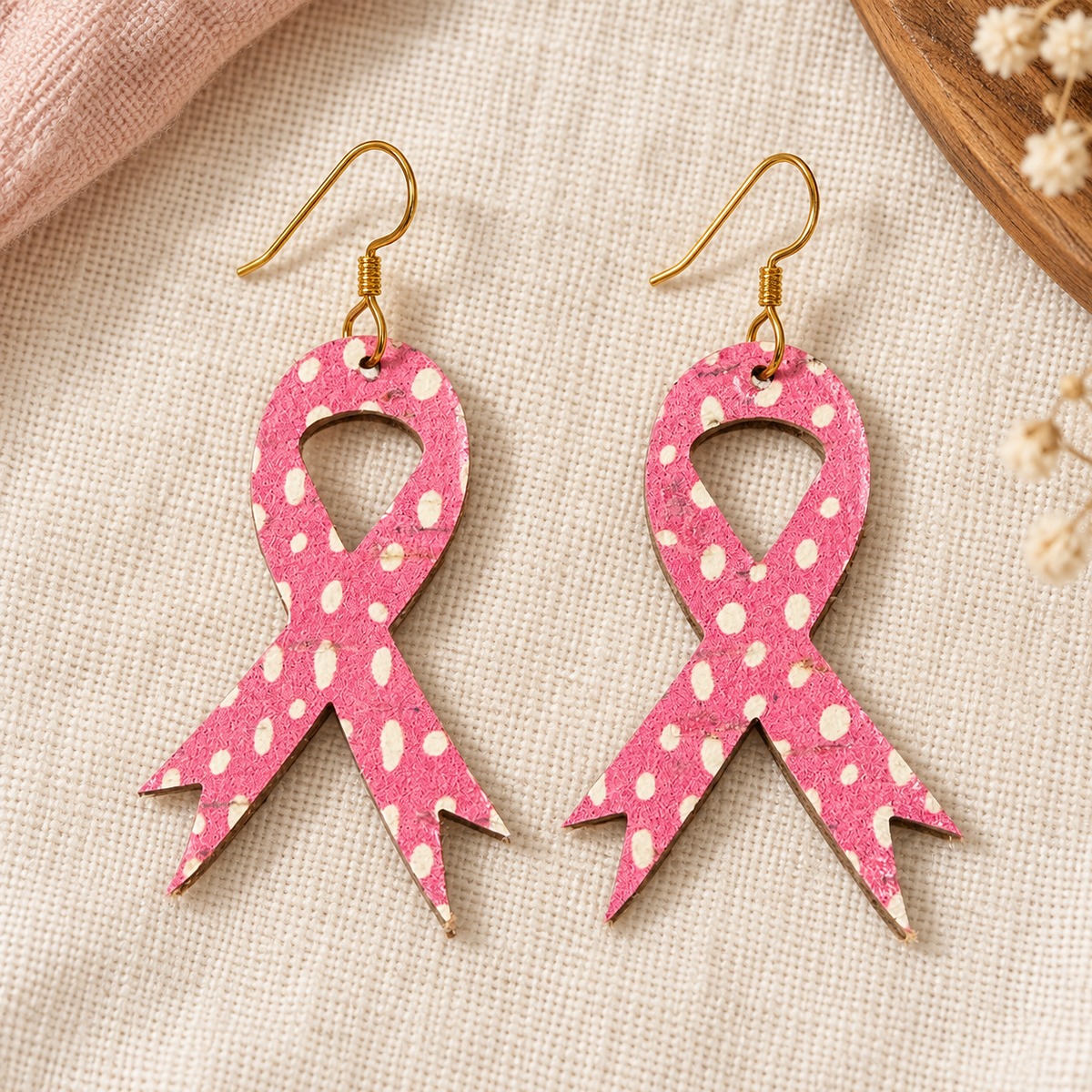 Pink Ribbon Awareness Earrings – Choose Your Style
