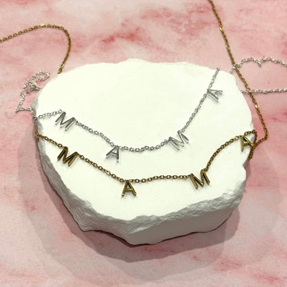 Silver or Gold Dainty Mama Necklaces