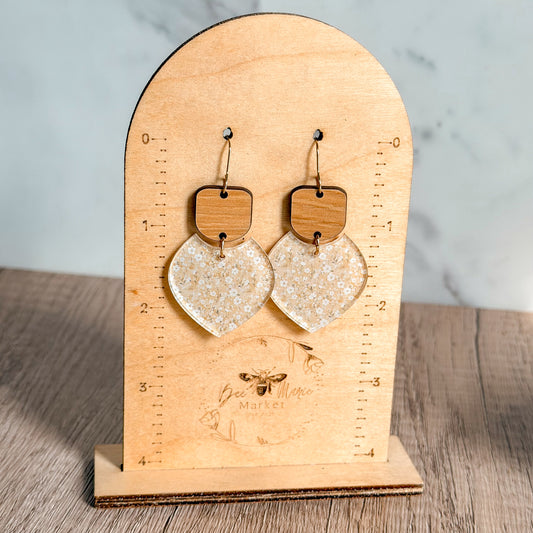 Golden Bloom Petal Earrings