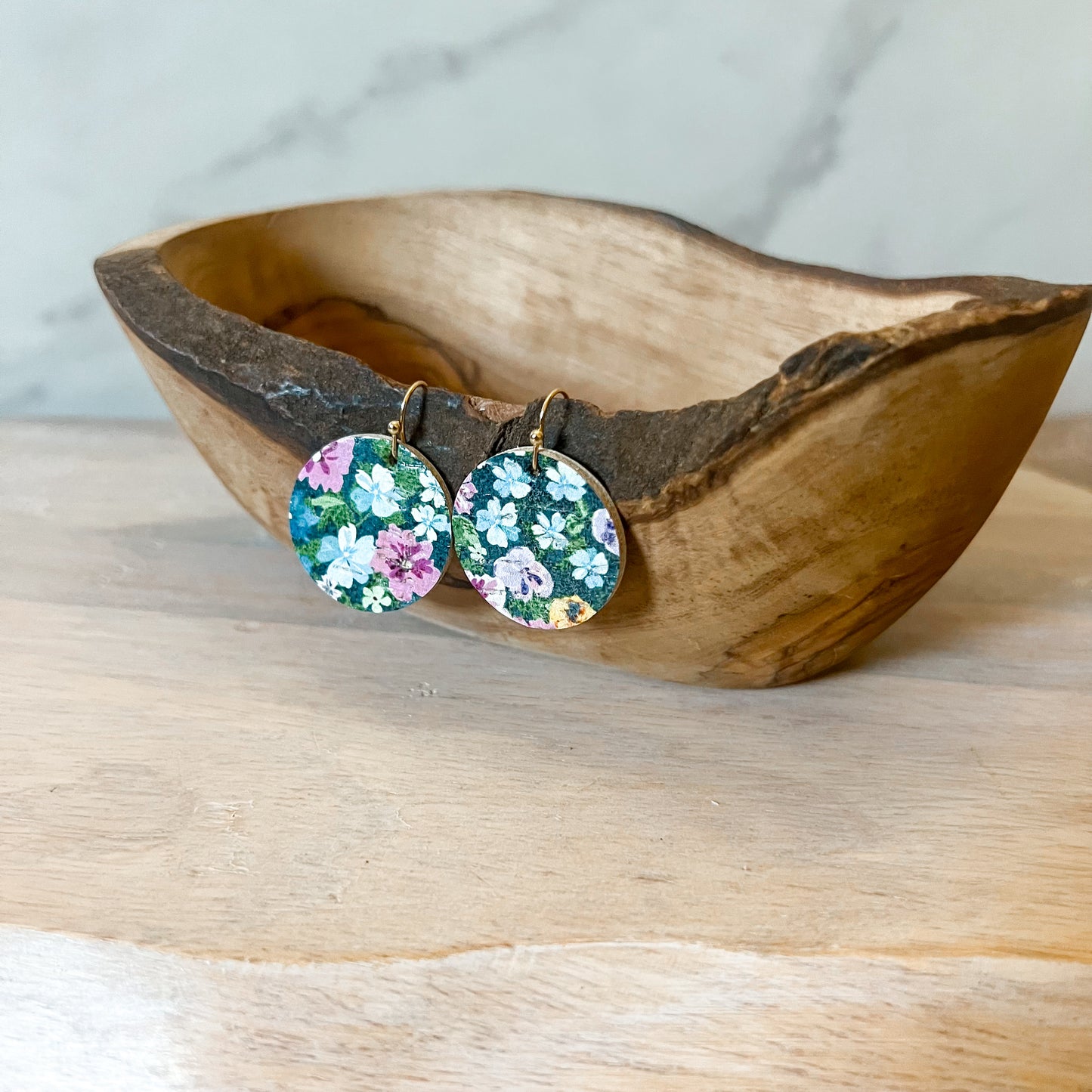 Wildflower Round Earrings