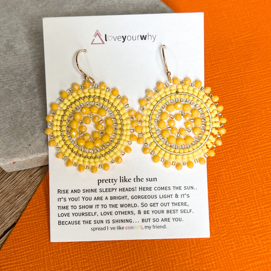 Shine Bright Beaded Hoops
