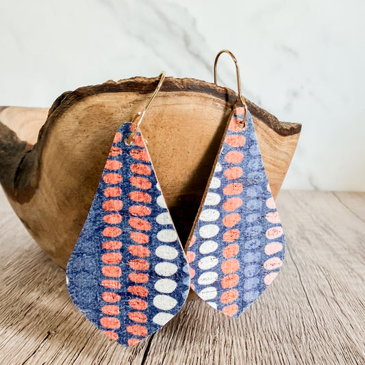 Americana Dot Pointed Teardrops