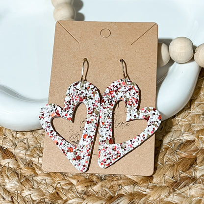 Candy Heart Drop Earrings