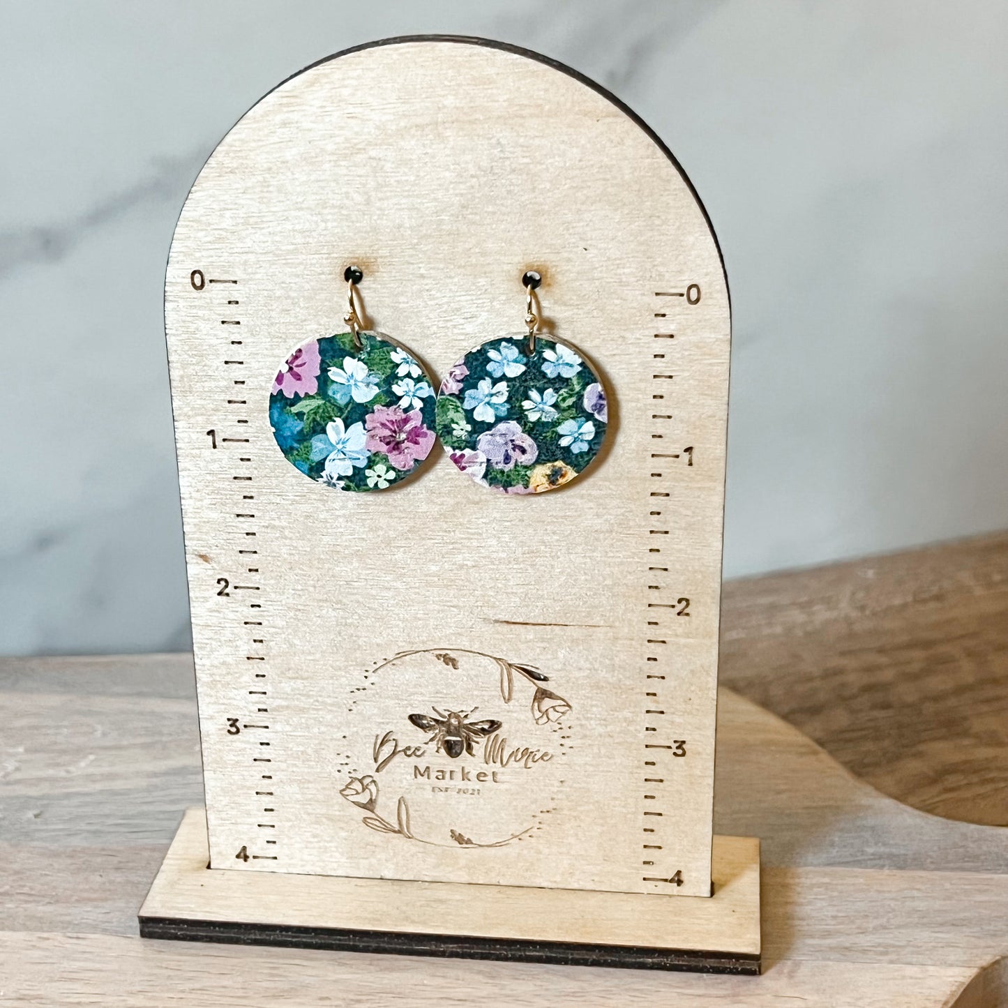 Wildflower Round Earrings