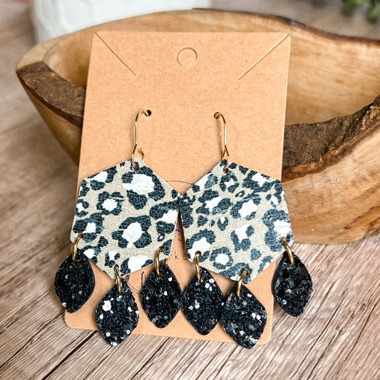 Wild Luxe Hexagon Dangles