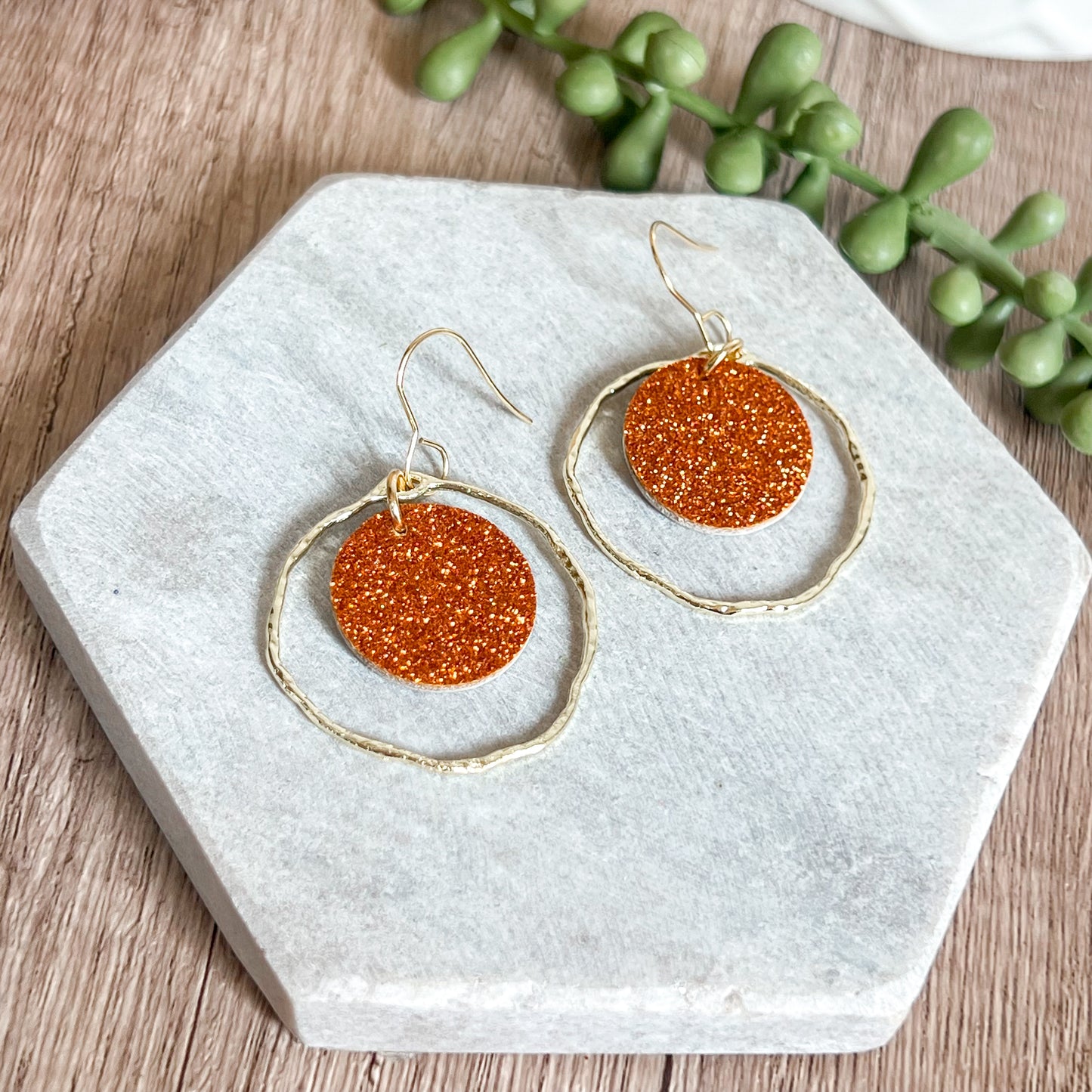Golden Glimmer Hoop Drops