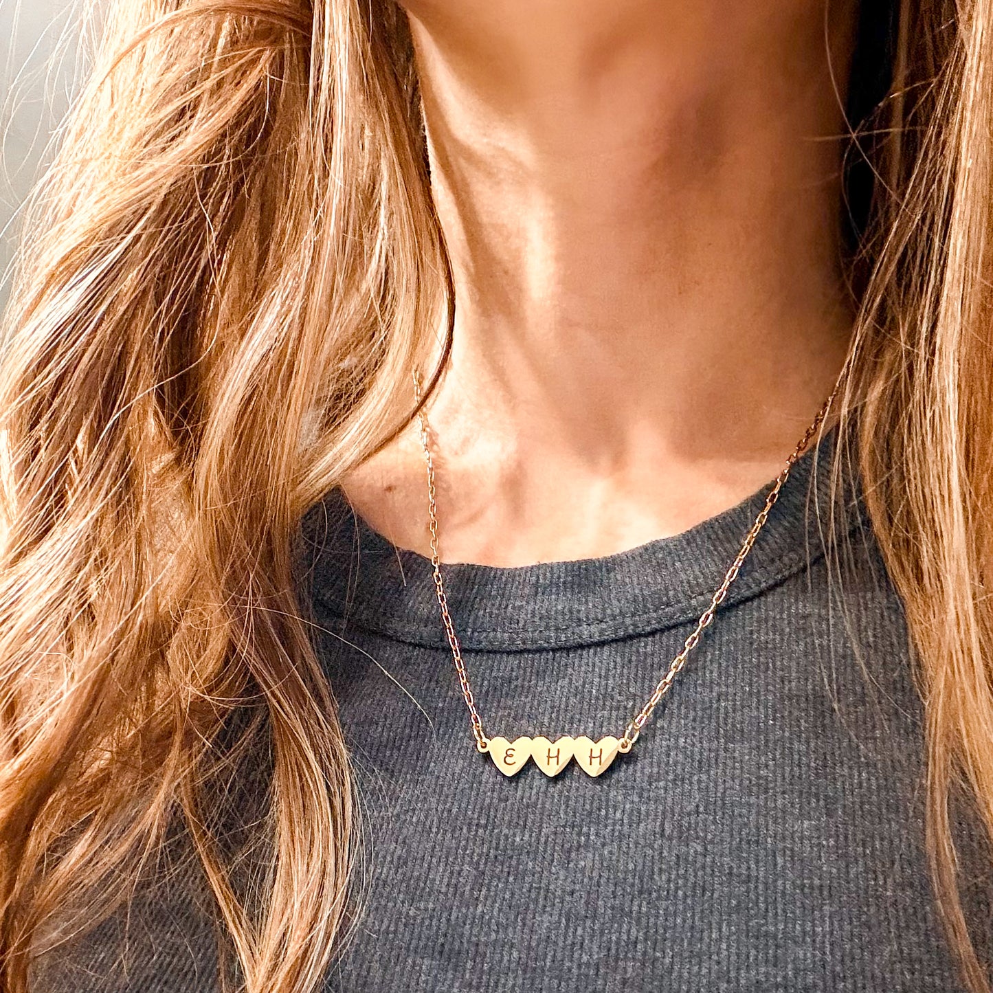 The You Are Loved Personalized Initial Heart Necklace
