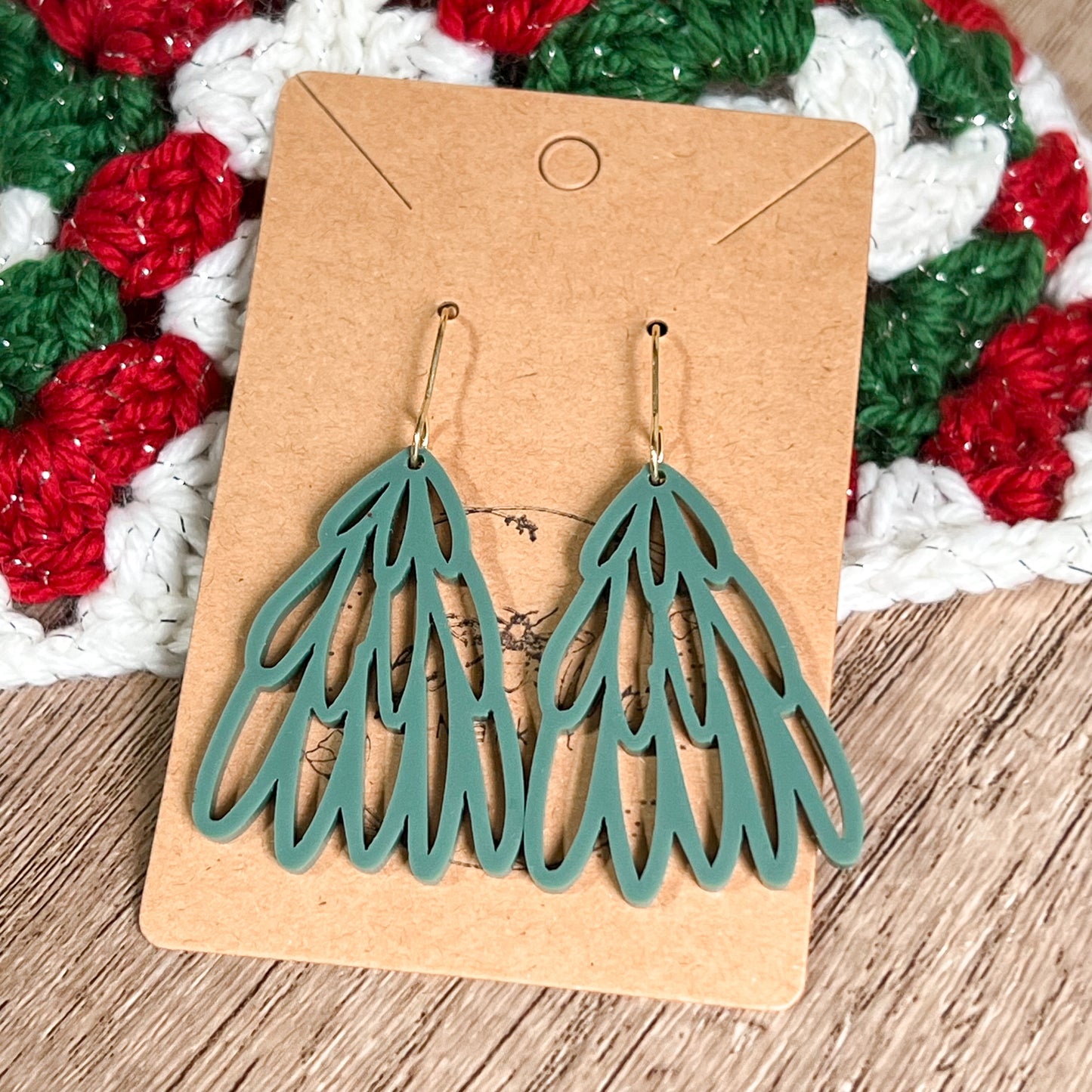 Loopy Evergreen Earrings