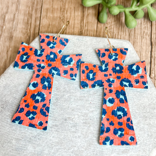 Wild Faith Cross Earrings