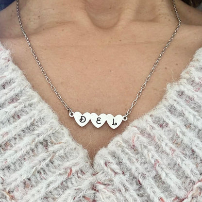 The You Are Loved Personalized Initial Heart Necklace