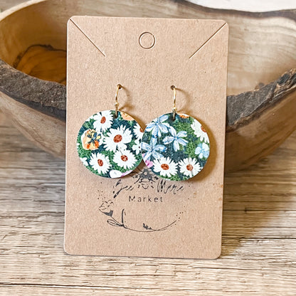 Wildflower Round Earrings