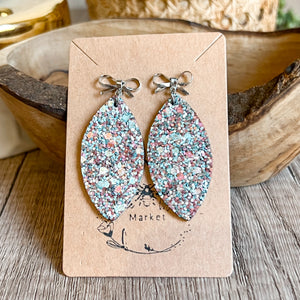 Ella Romance Glitter Drop Earrings