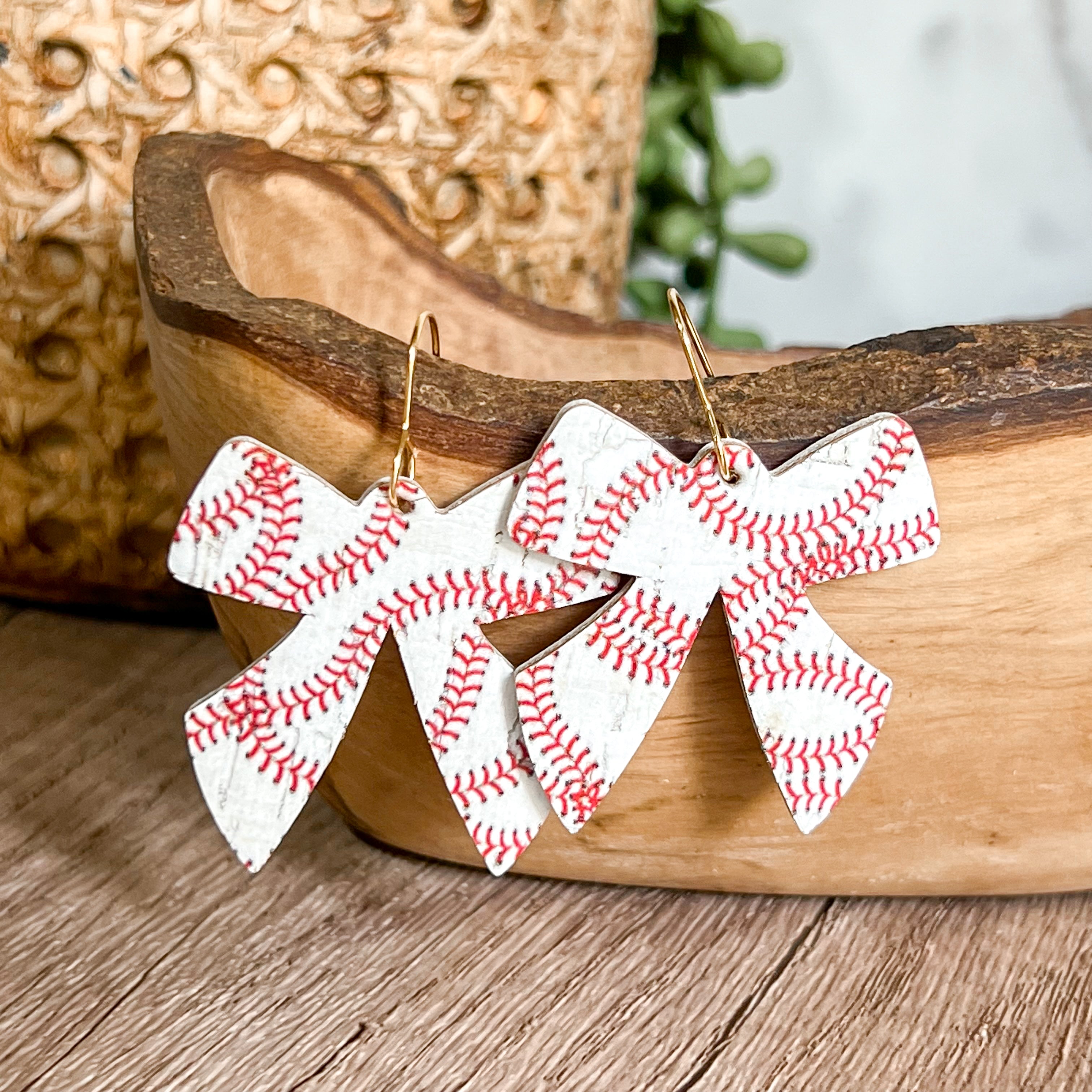 Home Run Baseball Bow Drops
