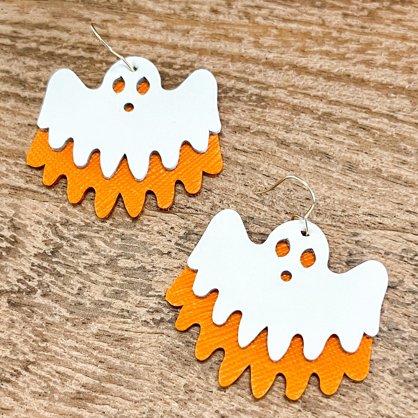 Pumpkin Ghost Sheet Earrings