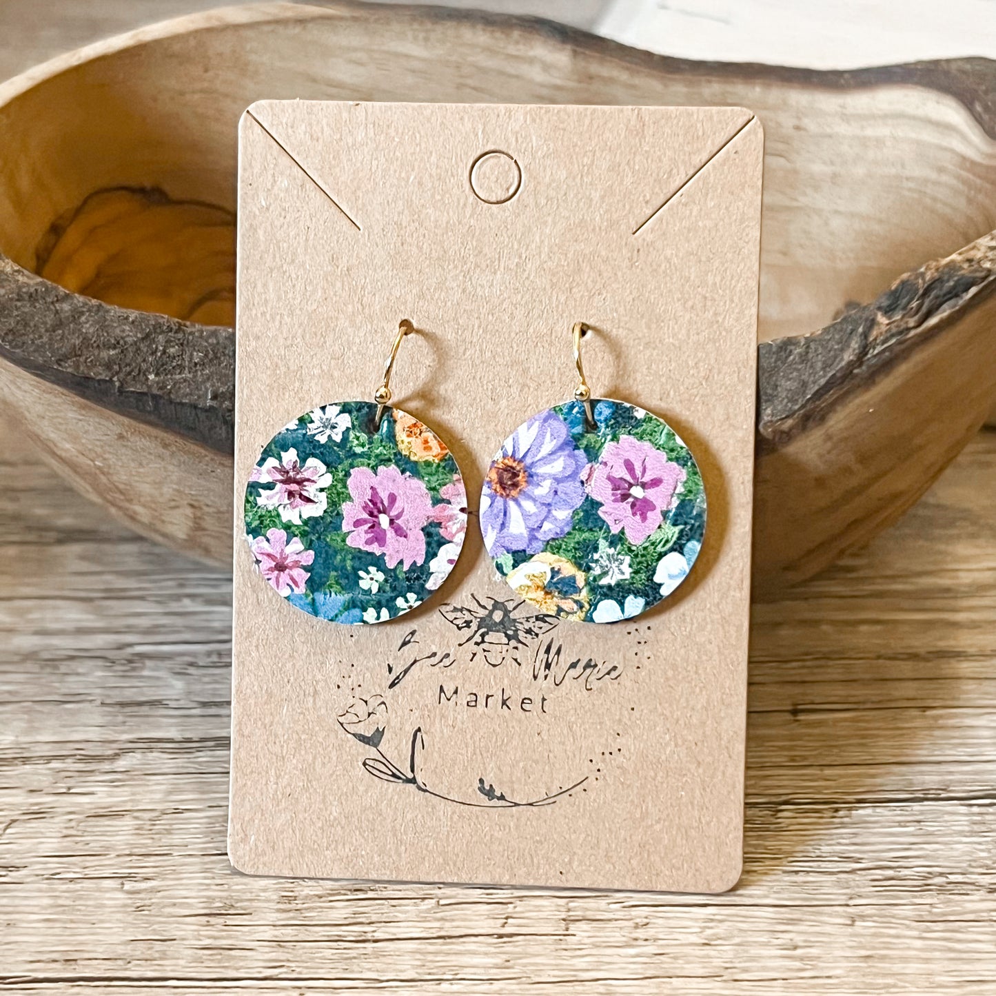 Wildflower Round Earrings
