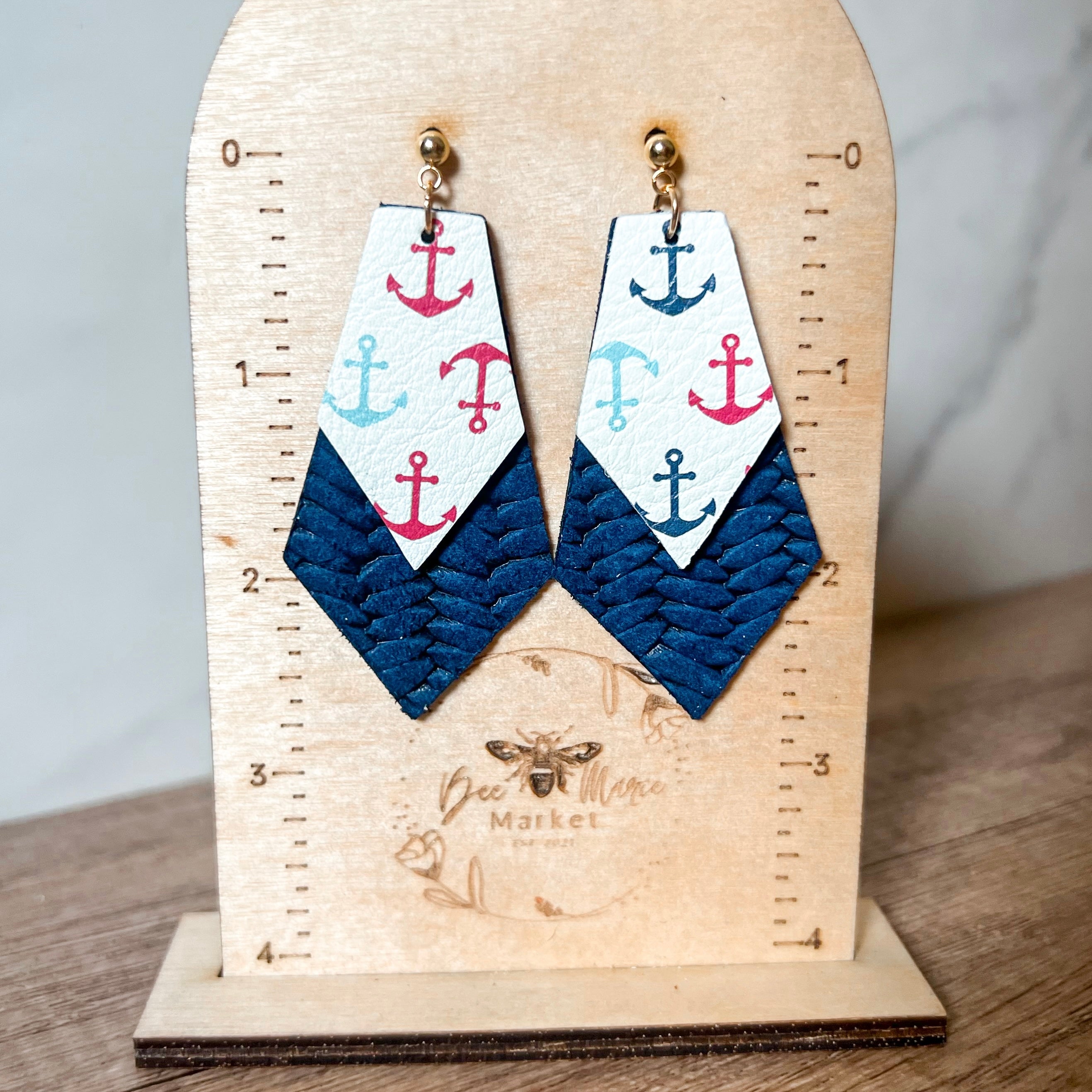 Layered Luci Anchor Earrings