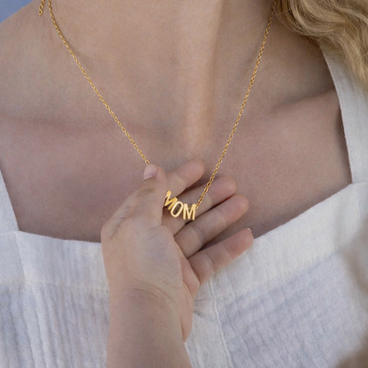Mom Letter Necklace - Waterproof